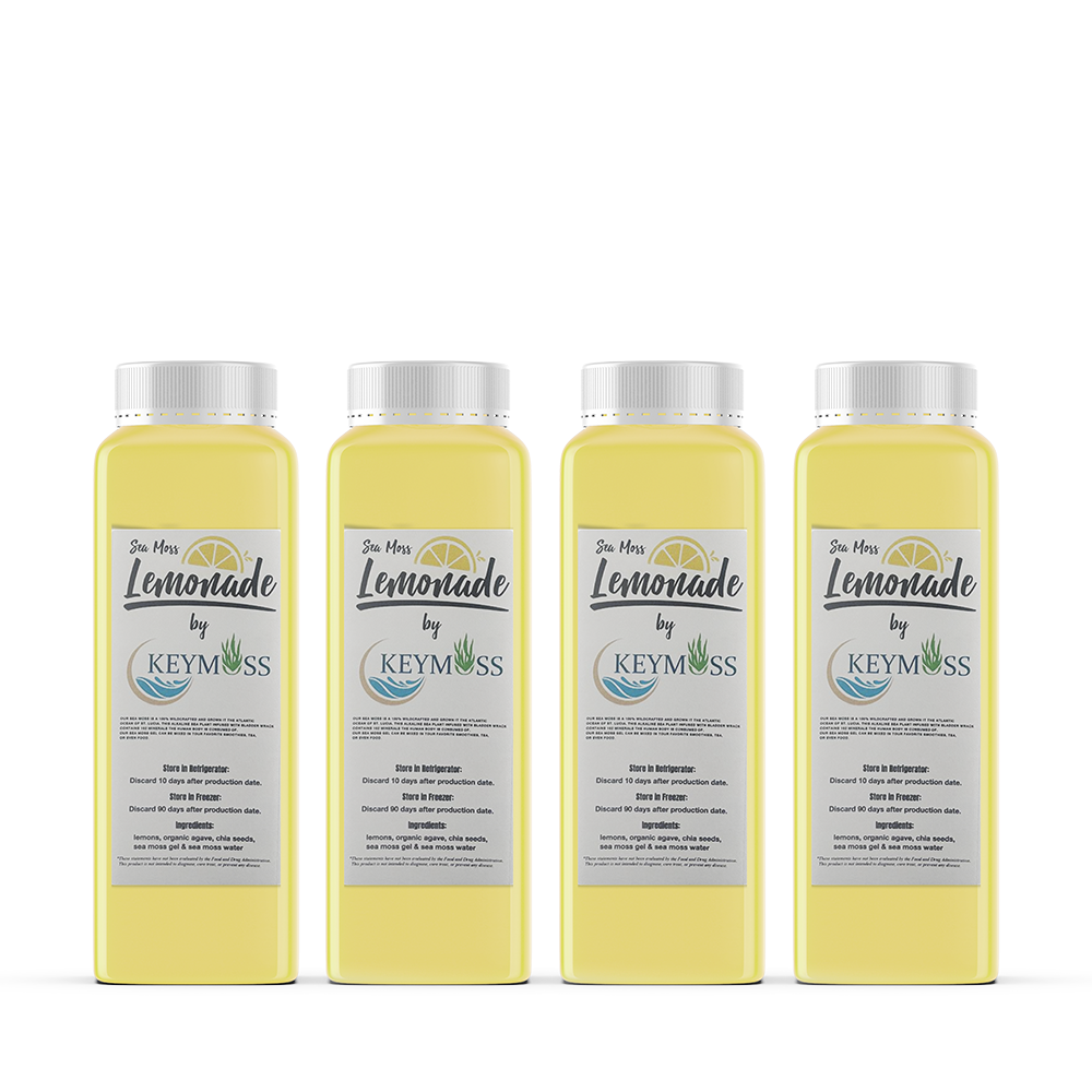 Seamoss lemonade 4 bottles 12oz